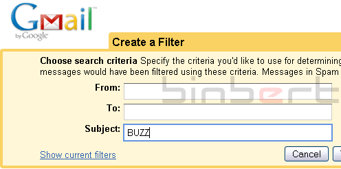 BUZZ Gmail Filter