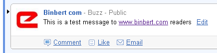 google buzz message