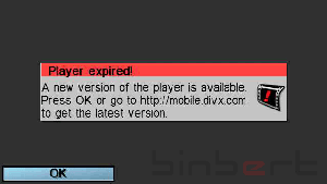Divx player error