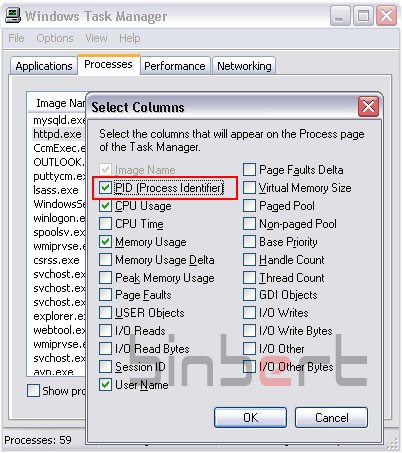 taskmanager columns