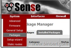pfsense package manager